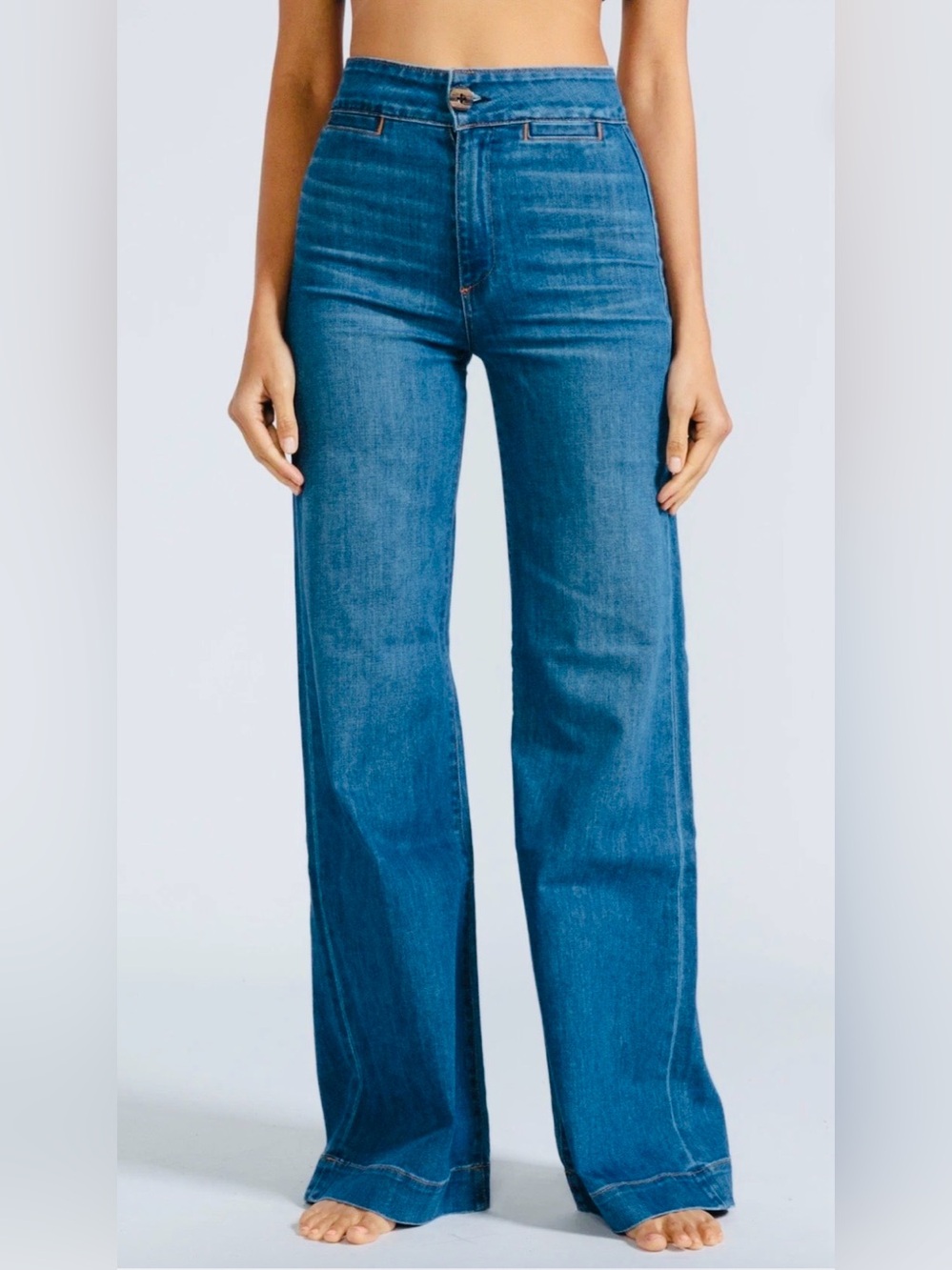 ASKKNY Brighton Wide Leg High Rise Jean